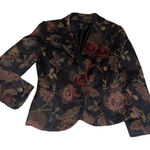 H&M  Black Floral Blazer Photo 0