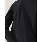 Athleta M Essential V-Neck Top Long Sleeve Black Medium Reg Photo 2