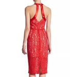 ABS Allen Schwartz NWT A.B.S Halter Red Lace Dress size 4 Photo 1
