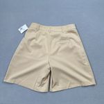 Forever 21 NWT Womens Shorts Pleated L Tan Casual High Waist Business Chic Khaki Photo 1