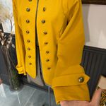 Modcloth  Mustard “Glam Believer” Knit Military-Style Blazer Size Medium💛🍄 Photo 3