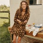 TUCKERNUCK Brown Hazel Bouquet Corduroy Clifton Dress NEW Photo 1