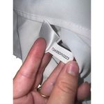 Gianni Bini  Gingham Mini Babydoll Dress Size 4 Green White Puff Sleeve Smocked Photo 7