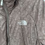 The North Face  Brown Geometric Pocket Full-Zip Puffer Jacket Women's Size Small Photo 2