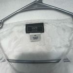 Lark Lane Women’s White Sheer Lace Button Photo 3