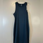 7 Diamonds Core Ribbed Tank Sleeveless Blue Dress stretch Women’s Size XL Photo 2