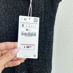 ZARA NWT Knitwear Long Black Strappy Metallic Sparkle Party Dress Size small Photo 5