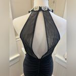 Windsor  NWT  Black Embellished Halter Gown Size 7 For Your Villain Era Photo 10