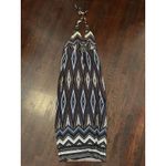 Valerie Bertinelli Boho Maxi Dress with Beaded Broach Size 6 Brown Photo 5