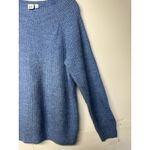 Gap  Women’s Sweater Size Medium Light Blue Textured Knit Long Sleeve Pullover Photo 3