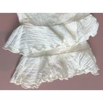 Vintage Cactus Flower Pants White Ruffle Hem M Boho Cottagecore USA Size M Photo 4