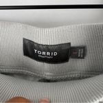 Torrid Crop Pull-On Skinny Stretch Poplin Mid-Rise Pant Gray Harbor Mist Size 1X Photo 3