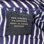 Jeanne pierre  striped blouse with ruffle sleeves size large Photo 3