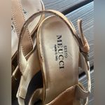 Sesto Meucci  Leather Wedge Sandals Size 10 Photo 2