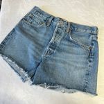 AGOLDE Parker Long Button Fly Denim Shorts 26 Women Photo 0