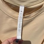 Lululemon  Cotton Wrap-front T-shirt Dress Prosecco peach beige size 8 Photo 5