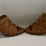 Madewell  Cindy Braided Desert Camel Brown Sandals 7.5 Leather Shoes Excellent Photo 4