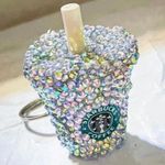 Starbucks  Iridescent Rhinestone Tumbler Keychain  Photo 0