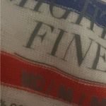 Mighty fine Womens  crops stripe USA red white blue shirt Photo 1