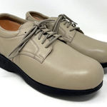 Apex Ambulator Shoes Diabetic Lace Up Leather Walking‎ Tan Neutral Women’s 9 Photo 0