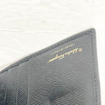 Salvatore Ferragamo  Wallet Gancini Black Leather Bifold Gold Hardware‎ Photo 3