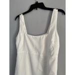 Lulus Lulu’s Truly The Cutest White Satin Square Neck Mini Dress Size Small Photo 4