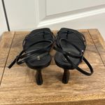 Reformation Gen Heeled Sandal in Black Snake Suede Size US 9.5 Photo 6