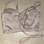 SheIn Silk Corset Top Lace Back Photo 2