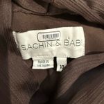 Sachin & Babi Halter Kayla Gown in Brown, Size US 10 Brown Photo 5