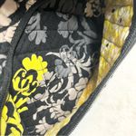 Vera Bradley Baroque Black Yellow Gray White Retired Pattern Shoulder Bag Purse Photo 5