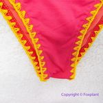 NEW Banana Moon watermelon red tie side bikini bottom with seashell, size 42 Photo 1