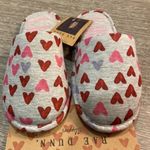 Rae Dunn Heart Patterned Slippers Size 7/8 Photo 3