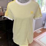 Adidas  Originals 3-Stripes Trefoil Ringer Tee Yellow White T-Shirt Size Medium Photo 1