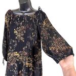 Aritzia Raison Off Shoulder Pleated Floral Whimsigoth Dress Photo 3