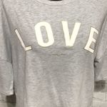 Betsey Johnson LOVE Cropped Tee Boxy Casual Fit Photo 1