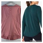 Sweaty Betty XXL Energise Long Sleeve Gym Top Lightweight Wicking Pink Crew Neck Photo 1
