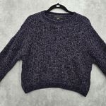 Sanctuary Purple Chunky Crop Coquette Pullover Soft Y2K Cozy Chenille Sweater XS Photo 6