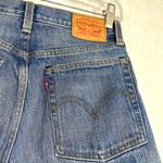 Levi's Jeans 26 White Oak Cone DEnim Medium Wash Raw Hem Button Pink Dyed Skinny Photo 5