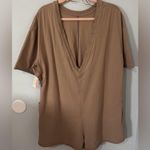 Free People Movement Hot Shot Tee Romper XS,Small, Medium or Large Tan Photo 4