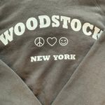One Love Clothing Dark Green Cropped Woodstock Top Photo 1