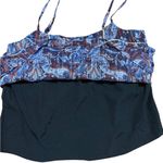 Bishop and Young Blue, Deep Purple, Brown & Metallic Gold Paisley Cami Tank Top S Photo 11