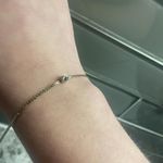 Dainty Vintage Sarah Coventry Gold Tone / Single Rhinestone Bracelet Signed Photo 1