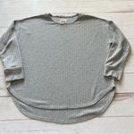 Chaser  Womens Gray Waffle Knit Thermal Top Button Long Sleeve Tunic Top … Photo 8