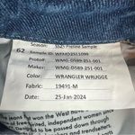 Wrangler The Denim Dress racerback buttons snap midi blue sz S Photo 5