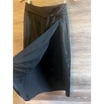 EXPRESS  Silk Midi Skirt black Knot Size 12 Lined Cocktail Party Elegant Photo 4