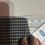 NWT Ashley Blue Stretch Pencil Skirt Black & White Geometric Dot Large Petite Photo 9