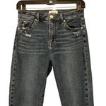 Pistola  Distressed High Rise Raw Hem Skinny Ankle Jeans, Sz 27 Photo 2