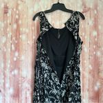 Studio 1940  Black Tie Waist White Floral Print Maxi Dress Photo 11