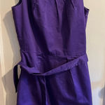 Calvin Klein Purple Sleeveless Dress Belted Fitted Career Photo 0