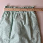 Lauren James NWT  Seersucker Skirt Sz S Scalloped Hem Mint‎ Stripe Pockets Preppy Photo 9